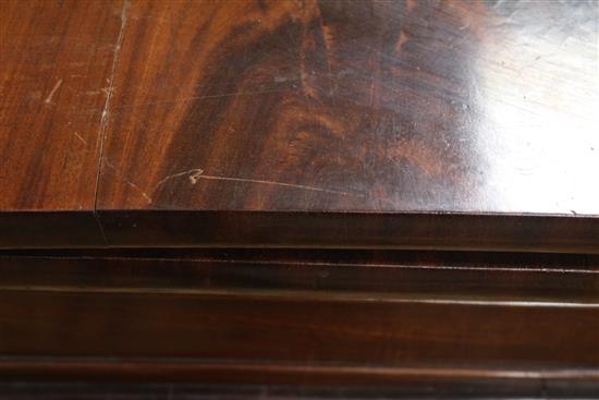 A William IV mahogany card table, W.3ft